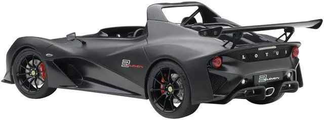 Alt view image 6 of 7 - Lotus 3-Eleven Matt Black with Gloss Black Accents 1/18 Model Car by Autoart