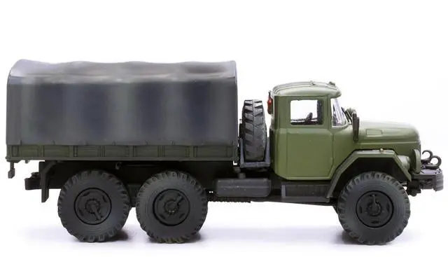 Alt view image 7 of 8 - ZIL 131 Cargo Truck Green with White Stripes "Ukrainian Ground Forces" 1/72 Diecast Model by Legion