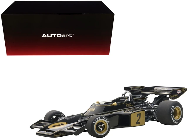 Alt view image 2 of 3 - Lotus 72E 1973 Ronnie Peterson #2 1/18 Model Car by Autoart