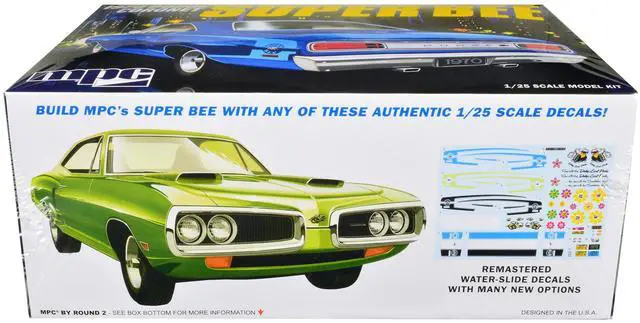 Alt view image 6 of 8 - Skill 2 Model Kit 1970 Dodge Coronet Super Bee 1/25 Scale Model by MPC