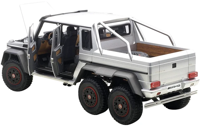 Main image of Mercedes G63 AMG 6X6 Silver 1/18 Model Car by Autoart