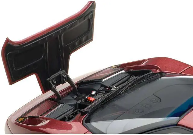 Alt view image 5 of 7 - Bugatti EB110 GT Dark Red 1/18 Diecast Car Model by Autoart