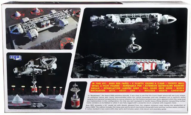 Alt view image 8 of 8 - Skill 2 Model Kit Eagle Spacecraft with Cargo Pod "2nd Edition" "Space: 1999" (1975-1977) TV Series 1/48 Scale Model by MPC