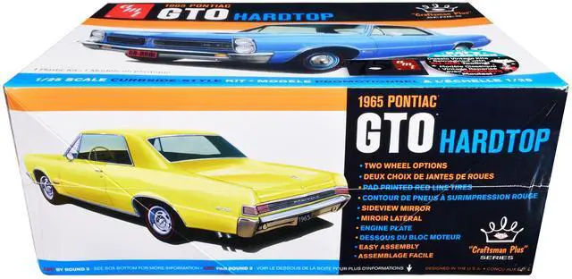 Alt view image 5 of 8 - Skill 2 Model Kit 1965 Pontiac GTO Hardtop "Craftsman Plus" Series 1/25 Scale Model by AMT