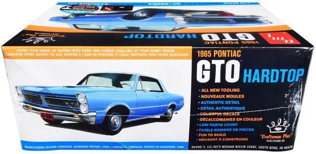 Alt view image 6 of 8 - Skill 2 Model Kit 1965 Pontiac GTO Hardtop "Craftsman Plus" Series 1/25 Scale Model by AMT