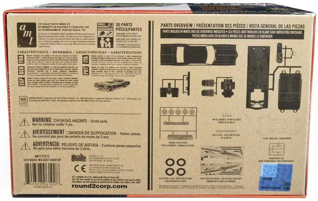 Alt view image 8 of 8 - Skill 2 Model Kit 1970 Buick Wildcat Hardtop "Craftsman Plus" Series 1/25 Scale Model by AMT