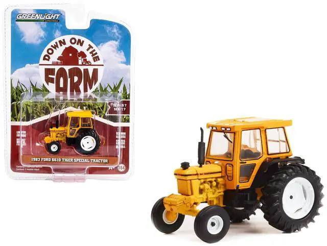 Alt view image 4 of 4 - 1983 Ford 6610 Tiger Special Tractor Yellow "Down on the Farm" Series 7 1/64 Diecast Model by Greenlight