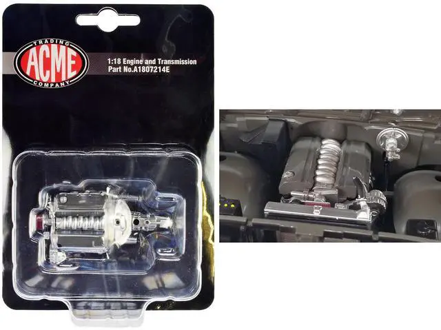 Alt view image 4 of 4 - LS-10 Engine & Transmission Replica from "1969 Chevrolet C-10 LS-10 Custom Pickup Truck" 1/18 by ACME