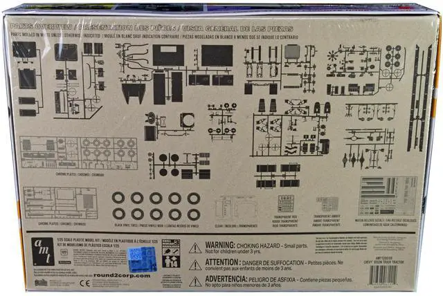 Alt view image 7 of 8 - Skill 3 Model Kit Chevrolet Bison Truck Tractor 1/25 Scale Model by AMT