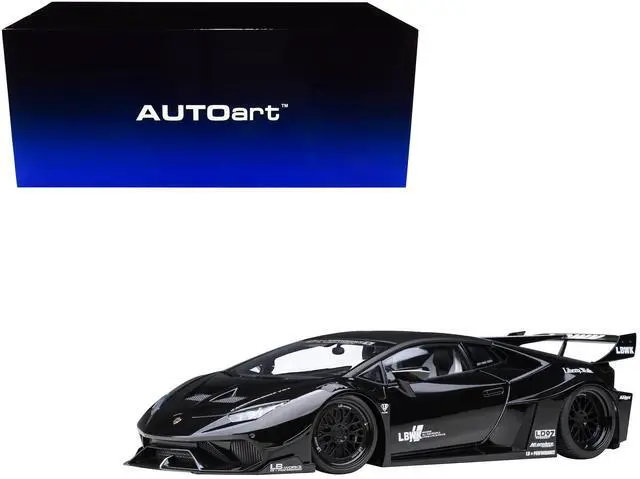 Alt view image 10 of 10 - Lamborghini Huracan GT "LB-Silhouette Works" Black 1/18 Model Car by Autoart
