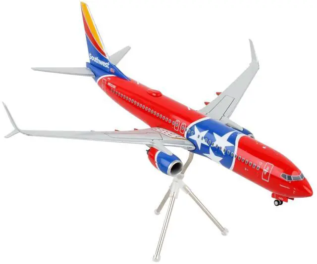 Alt view image 4 of 6 - Boeing 737-800 Commercial Aircraft "Tennessee One" Tennessee Flag Livery 1/200 Diecast Model Airplane by GeminiJets