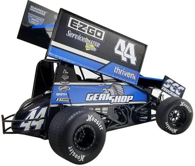 Alt view image 8 of 10 - Winged Sprint Car #44 Dylan Norris "RPM" Gobrecht Motorsports "World of Outlaws" (2023) 1/18 Diecast Model Car by ACME