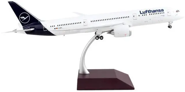 Alt view image 4 of 6 - Boeing 787-9 Commercial Aircraft "Lufthansa" White with Blue Tail "Gemini 200" Series 1/200 Diecast Model Airplane by GeminiJets