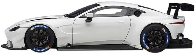Alt view image 9 of 10 - 2018 Aston Martin Vantage GTE Le Mans PRO White with Carbon Accents 1/18 Model Car by Autoart