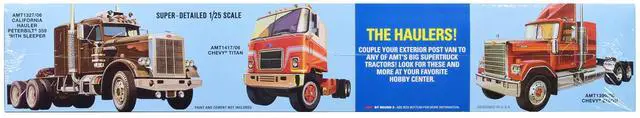 Alt view image 6 of 8 - Skill 3 Model Kit Fruehauf Forty Foot Exterior Post Van Trailer "Dohrn Transfer Co." 1/25 Scale Model by AMT