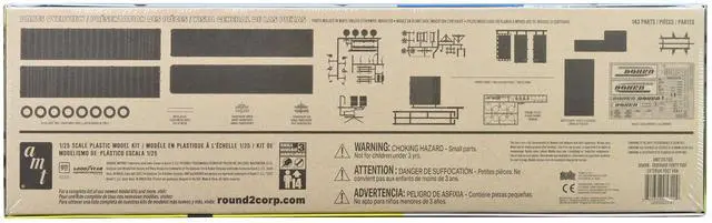 Alt view image 8 of 8 - Skill 3 Model Kit Fruehauf Forty Foot Exterior Post Van Trailer "Dohrn Transfer Co." 1/25 Scale Model by AMT