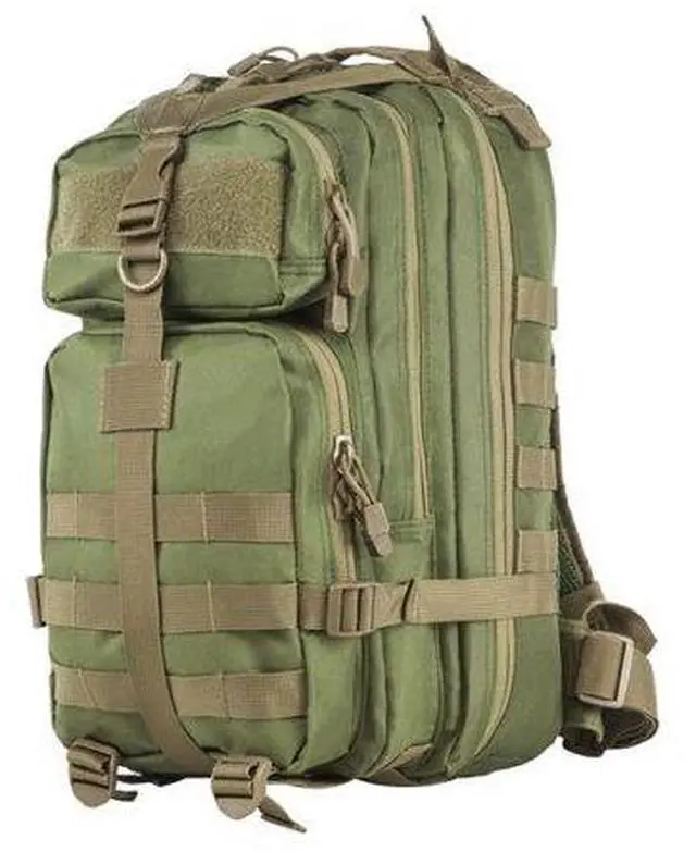 Alt view image 2 of 5 - NC Star CBSGT2949 NcStar, Small Backpack, Green W/Tan Trim