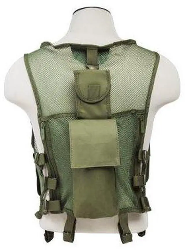 Alt view image 3 of 3 - NcSTAR CMTV2951G Vism Lightweight Mesh Tactical Vest Green, M-XL