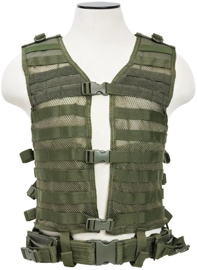 Main image of VISM by NcStar Molle Pals Vest, Green, Large (CPVL2915G)