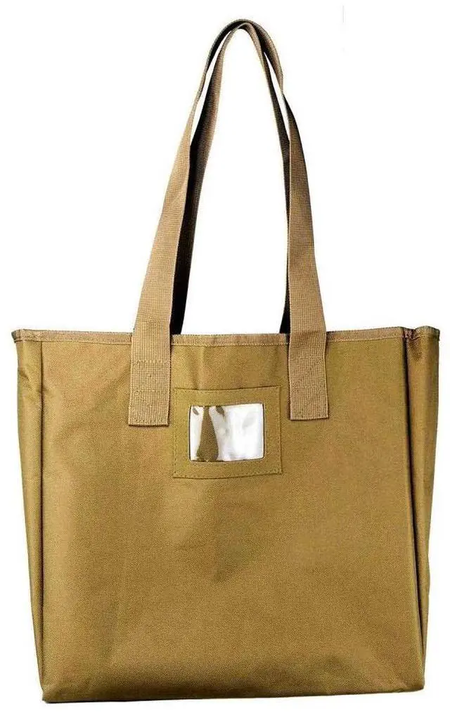 Alt view image 3 of 4 - NC Star CSB2997T Vism Groccery Shopping Bag, Tan