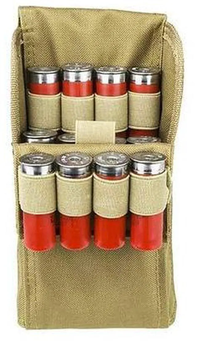 Alt view image 2 of 4 - NC Star CV25SHPT Molle 25 Shotshell Carrier Pouch, Tan