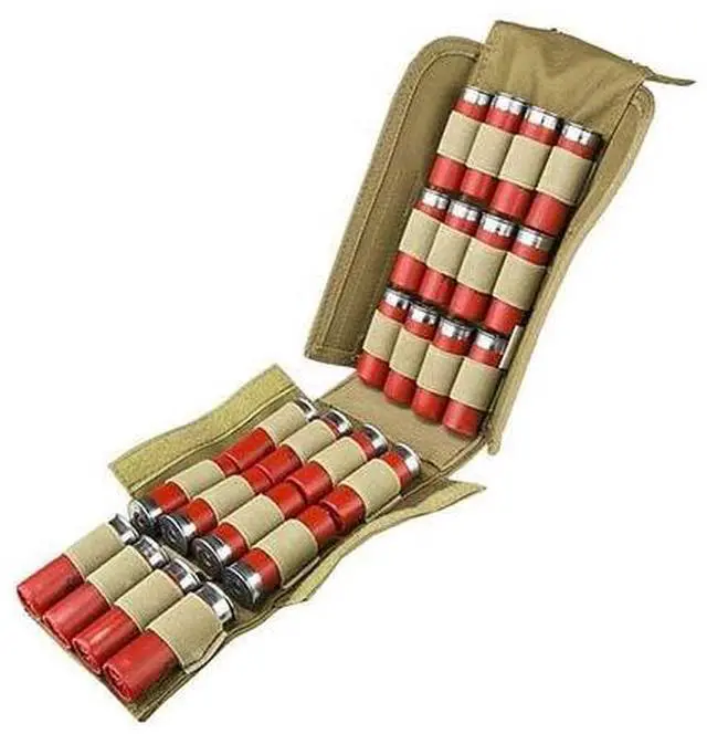 Alt view image 4 of 4 - NC Star CV25SHPT Molle 25 Shotshell Carrier Pouch, Tan