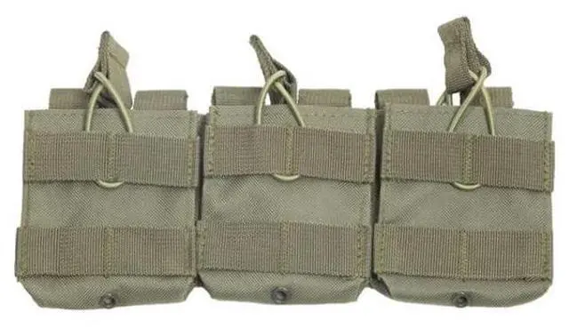 Main image of NcSTAR AR10 M1A FAL Triple Mag Pouch Green