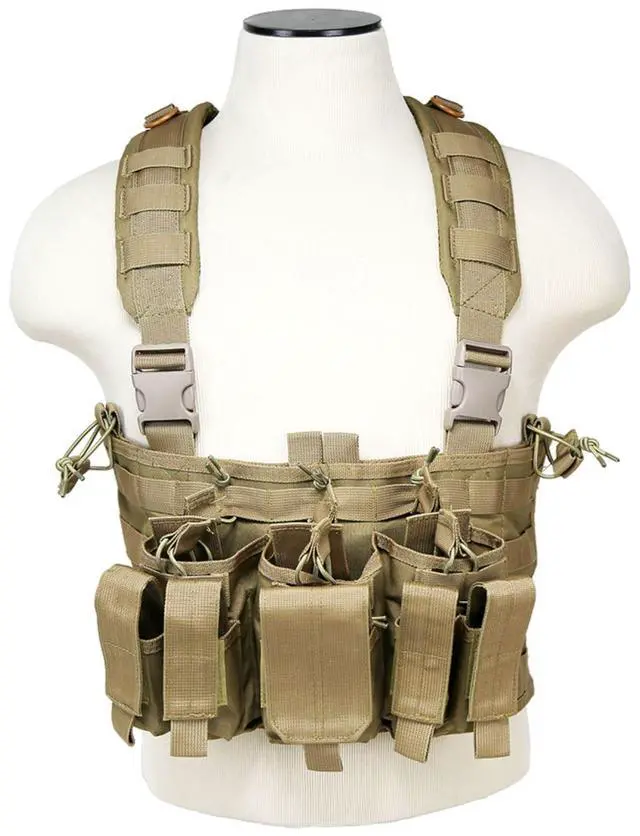 Main image of NcSTAR Vest AR and Pistol Chest Rig Tan