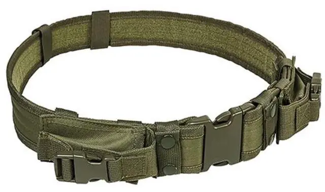 Main image of NcSTAR CVBLT2978G Vism Tactical Belt with Two Pouches, Green
