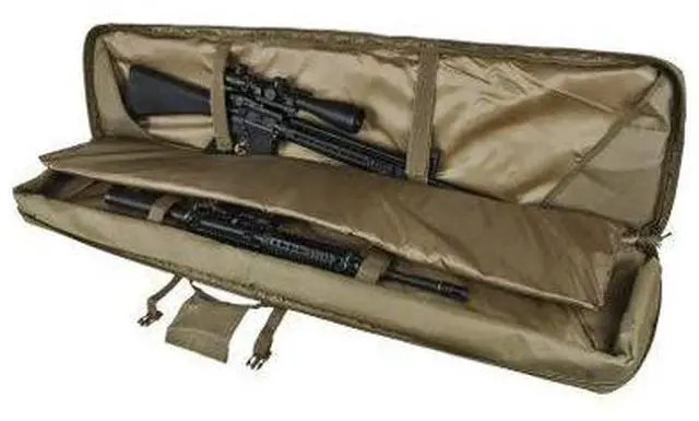 Alt view image 4 of 4 - Vism Deluxe Double Rifle Case 55 inL x 13 inH-Tan