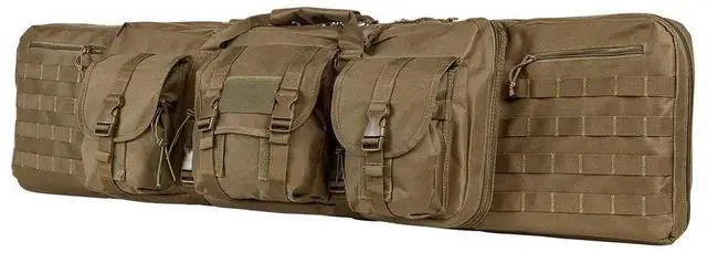 Main image of Vism Deluxe Double Rifle Case 55 inL x 13 inH-Tan