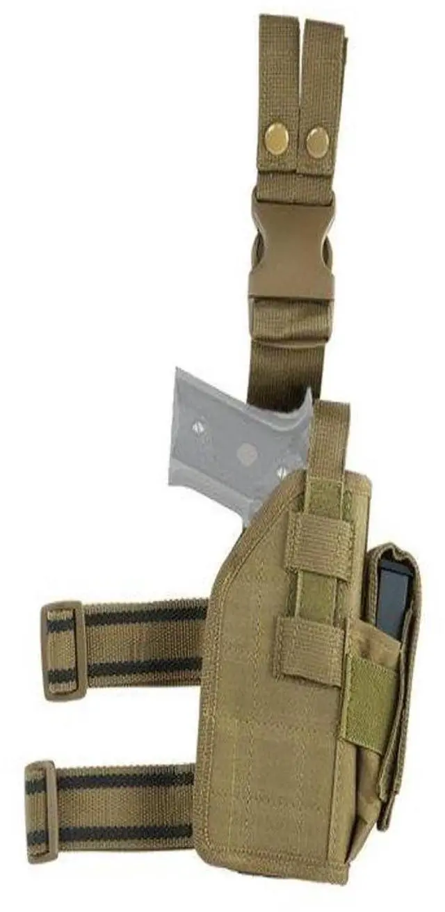 Main image of NC Star CVDLHOL2954T NcStar, Vism Drop Leg Universal Holster, Tan