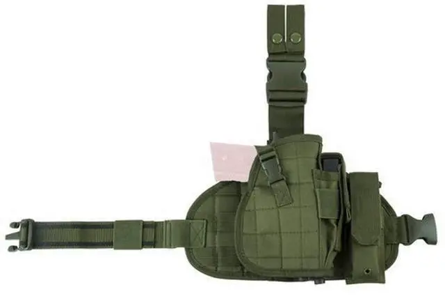 Main image of NC Star CVDLHOL2956G NcStar, Drop Leg Molle Panel/Holster/Magazine Pouch, Green