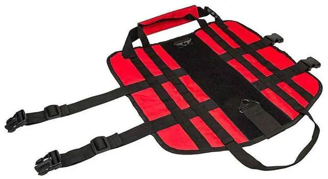 Alt view image 3 of 3 - NcStar CVK93005RL K9 Tactical Vest, Large, Red