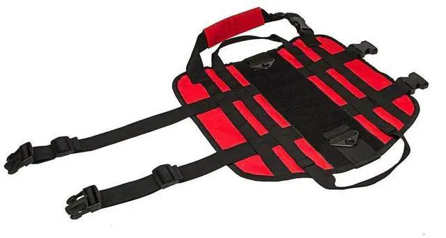 Alt view image 2 of 2 - NcStar CVK93005RM K9 Tactical Vest, Medium, Red