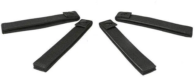 Main image of NcSTAR, Molle Thumb Snap Straps, 6" Length, Black, Package of 4