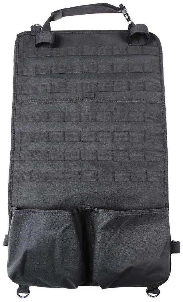 Alt view image 3 of 3 - NcSTAR Tactical MOLLE Seat Panel Oragnizer Black