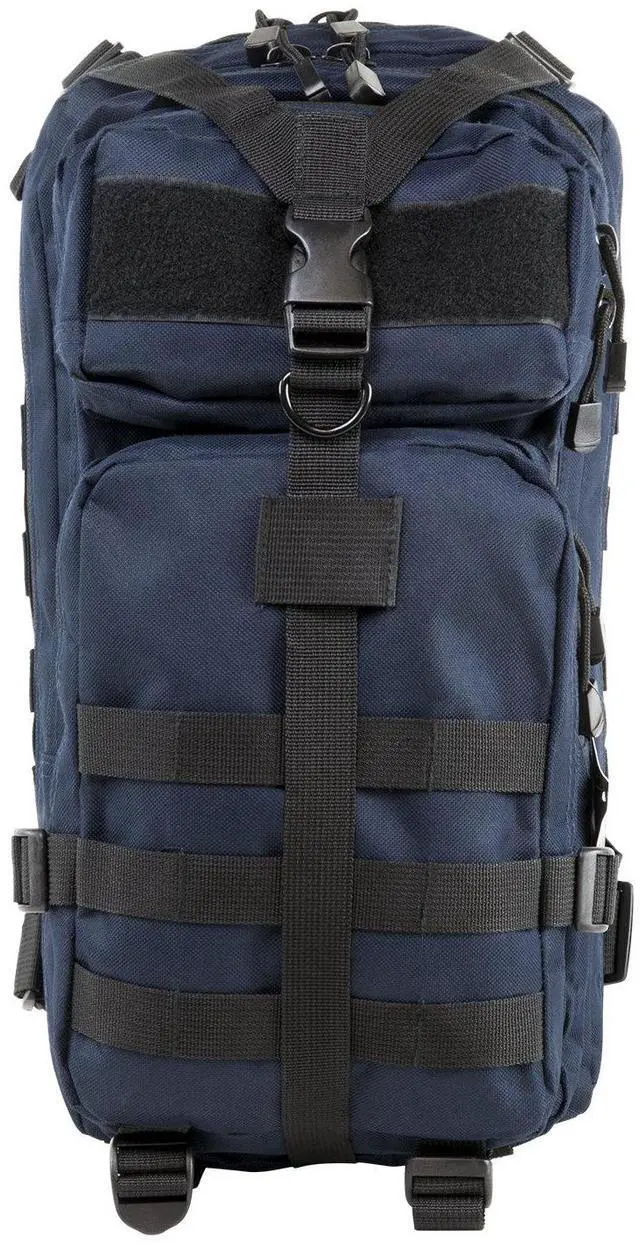 Alt view image 8 of 11 - VISM Small Backpack, Blue with Black Trim