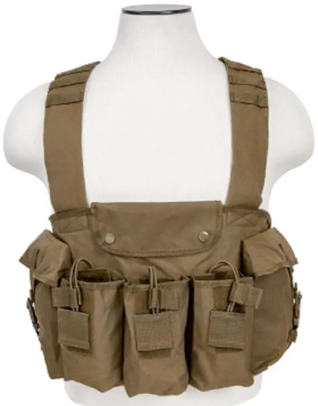 Alt view image 5 of 7 - NcSTAR Vism AK Chest Rig, Tan #CVAKCR2921T