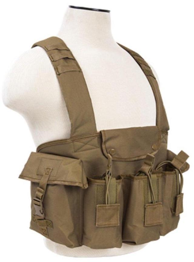 Alt view image 6 of 7 - NcSTAR Vism AK Chest Rig, Tan #CVAKCR2921T