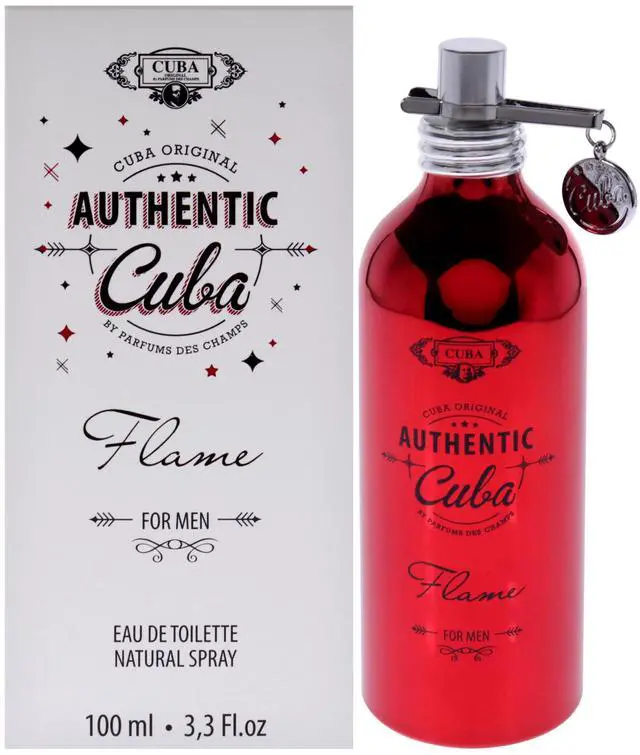 Main image of Cuba Authentic Flame by Cuba for Men - 3.3 oz EDT Spray