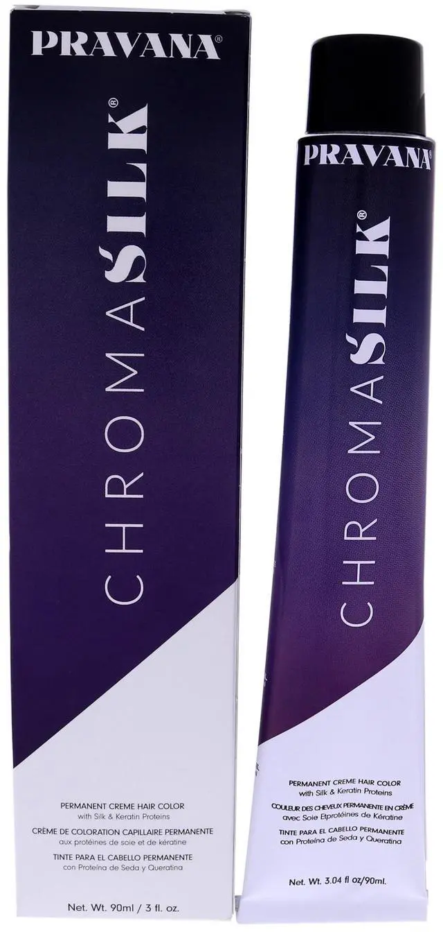 Alt view image 2 of 2 - ChromaSilk Creme Hair Color - 4.45 Copper Mahogany Brown by Pravana for Unisex - 3 oz Hair Color