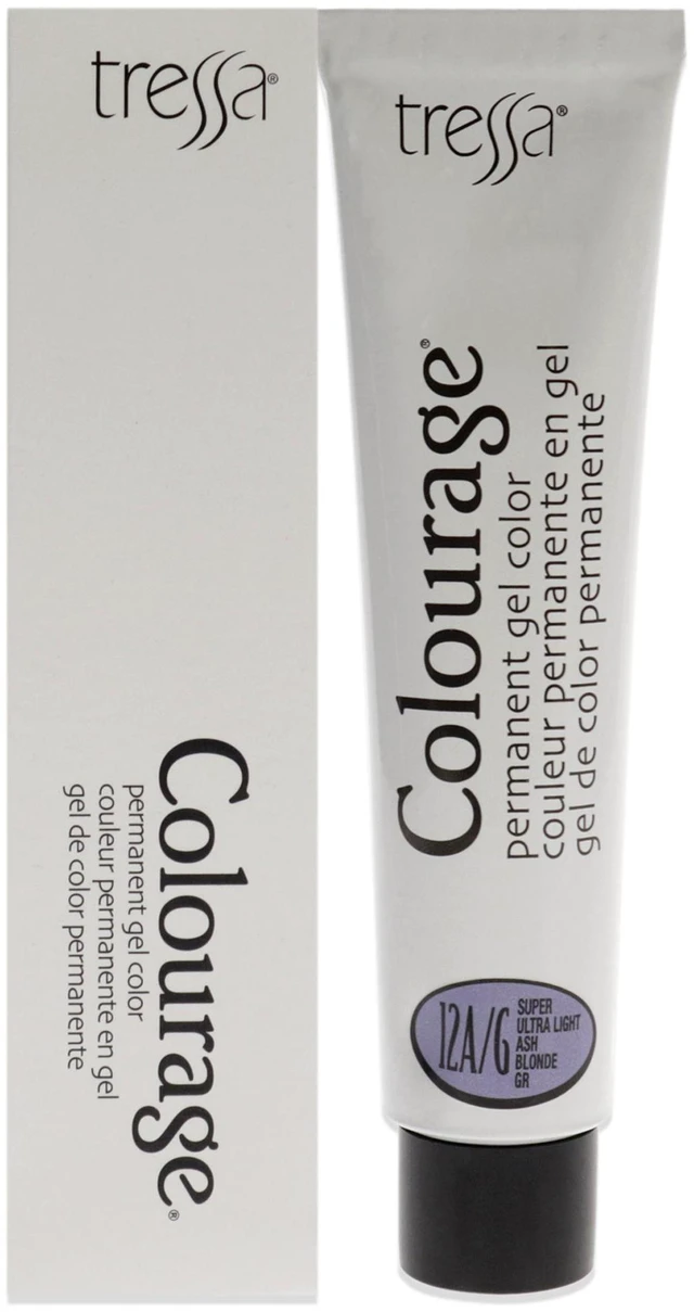 Main image of Colourage Permanent Gel Color - 12AG Super Ultra Light Ash Blonde by Tressa for Unisex - 2 oz Hair Color