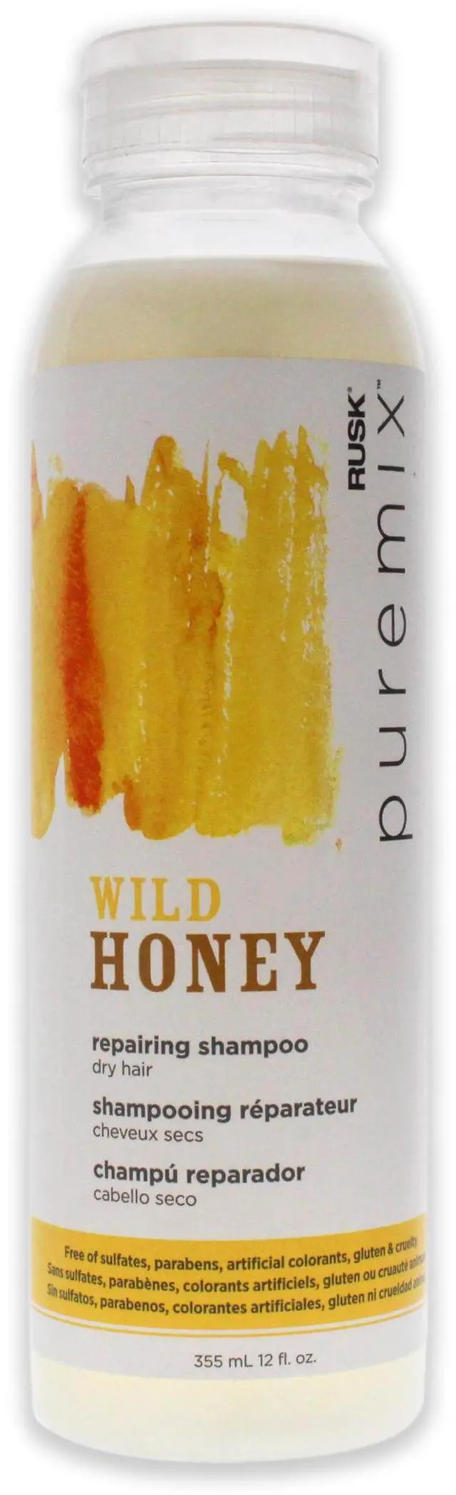 Alt view image 2 of 2 - Puremix Wild Honey Repairing Shampoo - Dry Hair by Rusk for Unisex - 12 oz Shampoo