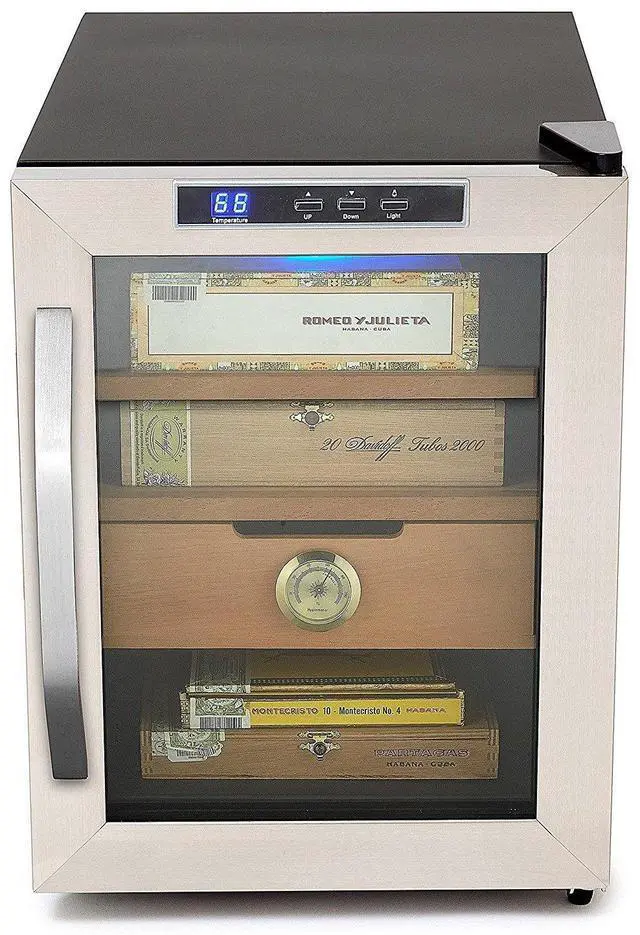 Alt view image 10 of 15 - Whynter Stainless Steel 1.2 cu. ft. Cigar Cooler Humidor