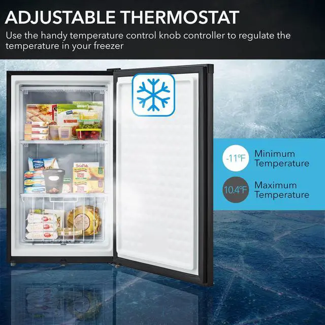 Alt view image 20 of 20 - Whynter 3.0 cu. ft. Energy Star Upright Freezer with Lock - Black