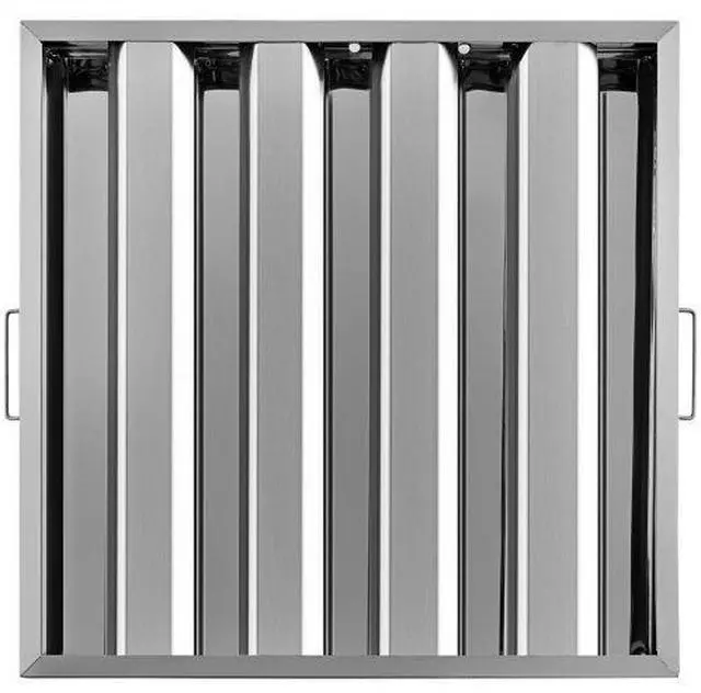 Alt view image 6 of 6 - Commercial Hood Grease Exhaust Filter Baffle 20" X 20" Stainless Steel 6 Pack