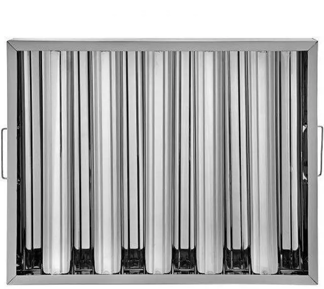 Alt view image 5 of 6 - VEVOR 6 Pack 20"x16" Stainless Steel Hood Grease Exhaust Filter Baffle 5 Slots