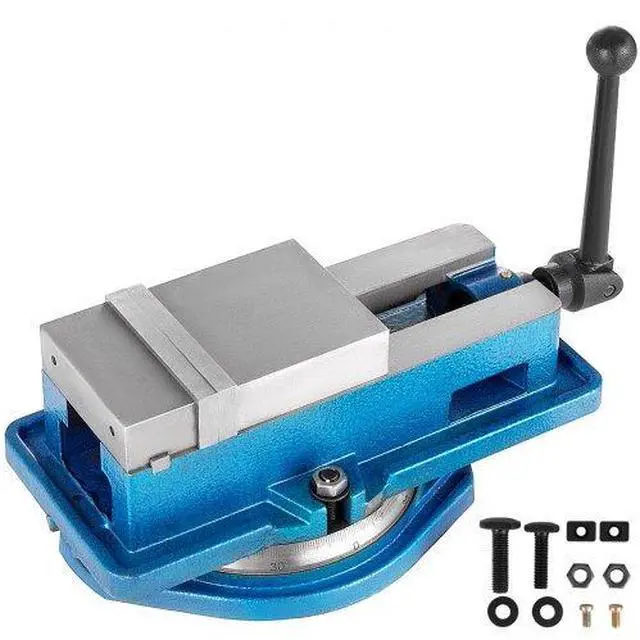 Alt view image 2 of 3 - VEVOR 4" Milling Machine Lockdown Vise Swiveling Base Precise Scale Clamping Vise