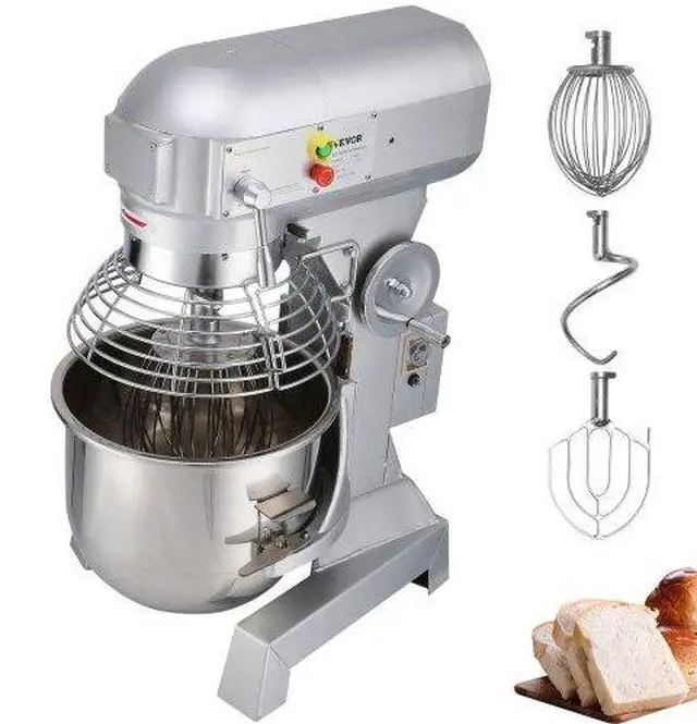 Alt view image 6 of 7 - VEVOR Commercial 20Qt Dough Food Mixer 3 Speed Gear Driven Pizza Bakery 750W